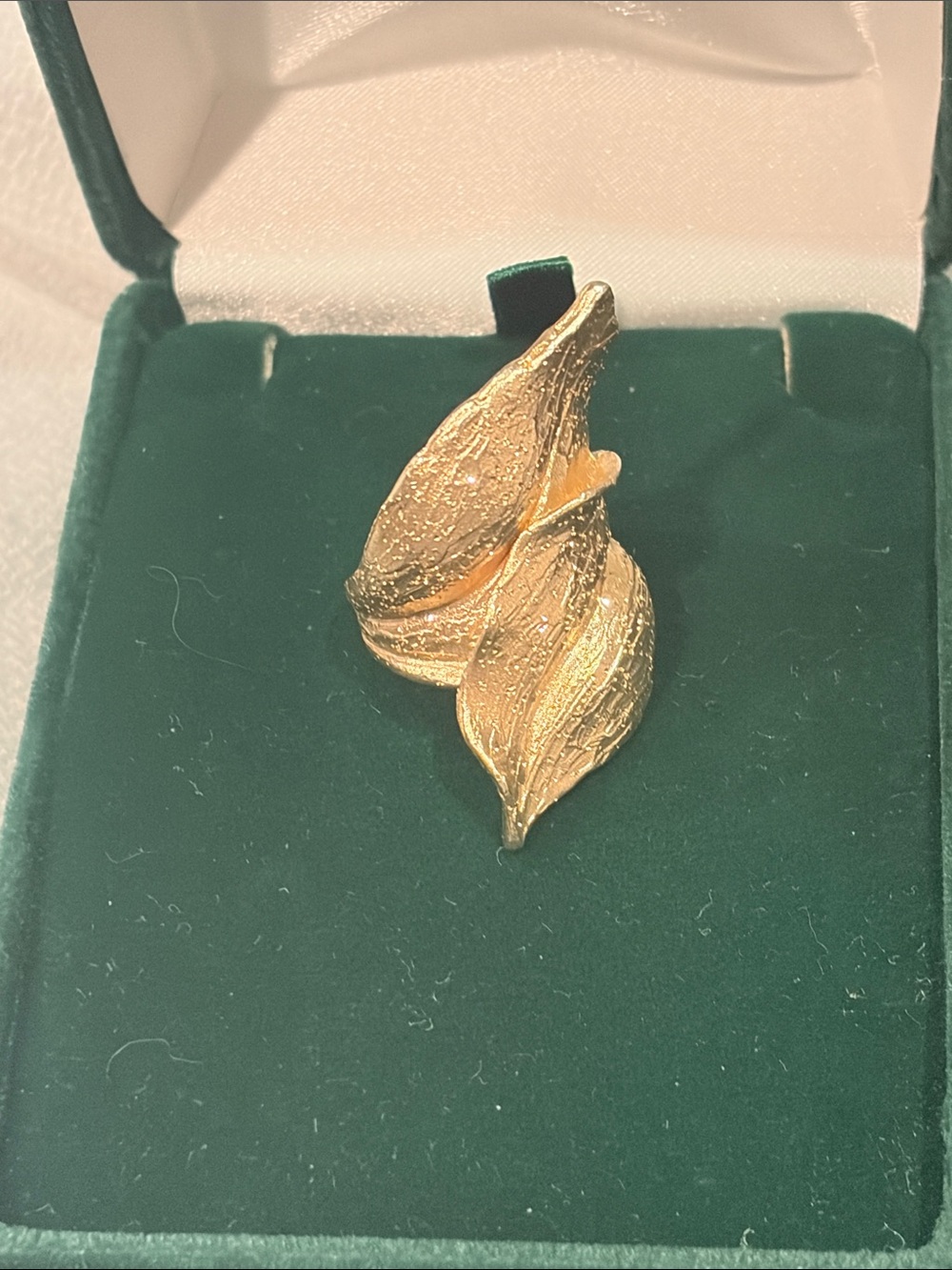 Gold Leaf Sculptural Statement Ring - Women Jewelry
